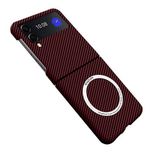 Load image into Gallery viewer, Samsung Galaxy Z Flip3 | Magnetic Carbon Fiber Phone Case - mycasety2023 Mycasety

