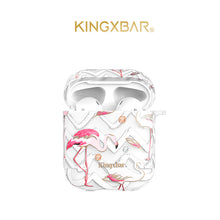 Load image into Gallery viewer, 2021 Fashion Flamingo Rhinestones Bronzing Protective AirPods Case
