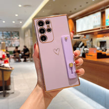 Load image into Gallery viewer, Lovely Electroplating Protective Phone Case With Stand Holder For Samsung
