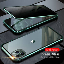 Load image into Gallery viewer, 2021 Double-Sided Protection Anti-Peep Tempered Glass iPhone Case
