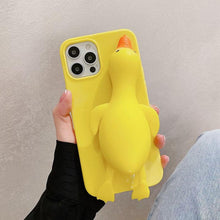 Load image into Gallery viewer, Lovely Silicone Duck Protecive Case For iPhone
