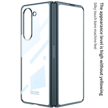 Load image into Gallery viewer, Electroplated Phantom Galaxy Z Fold 5 Case with Front Screen Tempered Glass Protector &amp; Ring - mycasety2023 Mycasety
