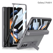 Load image into Gallery viewer, Full Protect Magnetic Hinge Case For Galaxy Z Fold4 5G With Made-in S Pen Slot &amp; Tempered Film Stand

