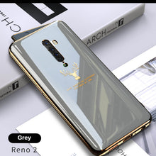 Load image into Gallery viewer, 2021 Luxury Deer Pattern Camera All-inclusive Electroplating Process Case For OPPO Reno 4 3 Pro R17 Pro Find X
