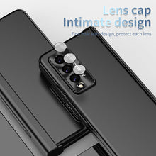 Load image into Gallery viewer, Luxury Magnetic Hinge Pen Holder Full Protection Case For Samsung Galaxy Z Fold3 Fold4 5G With Tempered Glass Film
