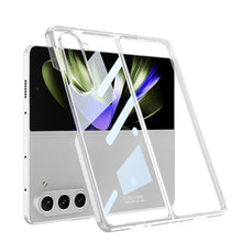 Load image into Gallery viewer, Electroplated Phantom Galaxy Z Fold 5 Case with Front Screen Tempered Glass Protector &amp; Ring - mycasety2023 Mycasety
