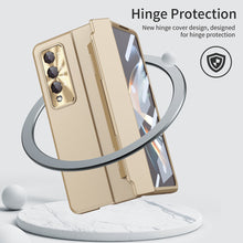 Load image into Gallery viewer, Enhanced Version of Armor Hinge Folding Shell Case For Samsung Galaxy Z Fold3 Fold4 5G With S-Pen Slot &amp; Stylus
