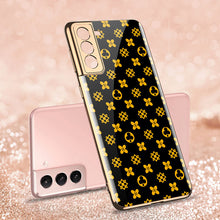 Load image into Gallery viewer, 2021 Luxury Deer Pattern Plating Anti-knock Protection Tempered Glass Case For Samsung S21 S21 Plus S21 Ultra
