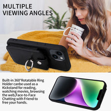 Load image into Gallery viewer, Luxurious Leather Card Holder Anti-fall Protective iPhone Case
