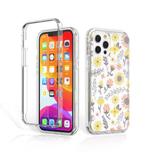 Load image into Gallery viewer, Electroplated Flower Pattern IMD Process Two In One Rugged Cover For iPhone
