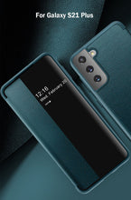 Load image into Gallery viewer, Luxury Leather Smart View Flip Magnetic Kickstand Shockproof Cover For Samsung
