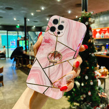 Load image into Gallery viewer, 2021 Fashion Electroplating Marble Pattern Case For iPhone
