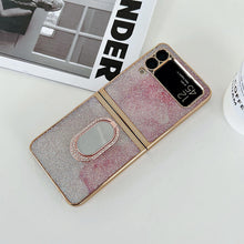 Load image into Gallery viewer, Shining Diamond Mirror Ring Protective Cover For Samsung Galaxy Z Flip 3 5G pphonecover
