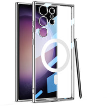 Load image into Gallery viewer, Magnetic Magsafe Clear Soft Case for Samsung Galaxy S23 Ultra Plus
