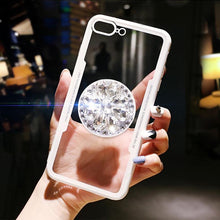 Load image into Gallery viewer, Diamond Airbag Bracket Phone Case For iPhone
