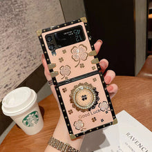 Load image into Gallery viewer, Newest Four-leaf Clover Fashion Case For Samsung Galaxy Z Flip3 Flip4 5G pphonecover
