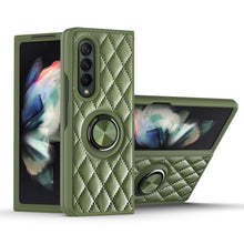 Load image into Gallery viewer, 2022 Luxury Argyle Leather Cover With Ring Holder For Samsung Galaxy Z Fold 3 Flip 3 5G
