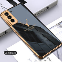 Load image into Gallery viewer, Luxury Plating Anti-knock Protection Tempered Glass Case For Samsung Galaxy S21 S22 S23 Plus Ultra
