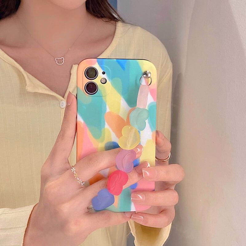 2021 Lovely Color Love Bracelet Cover For iPhone
