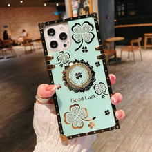 Load image into Gallery viewer, Newest Four-leaf Clover Fashion Case For iPhone 14 13 12 Pro Max pphonecover
