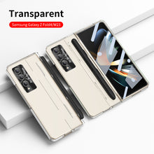 Load image into Gallery viewer, Enhanced Version of Armor Hinge Folding Shell Case For Samsung Galaxy Z Fold3 Fold4 5G With S-Pen Slot &amp; Stylus
