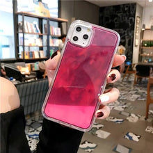 Load image into Gallery viewer, 2021 Glitter Luminous Neon Sand Case For iphone 6 6s 7 8 Plus 11 Pro X XS MAX XR Liquid Quicksand Glow The Dark Soft phone Case Cover
