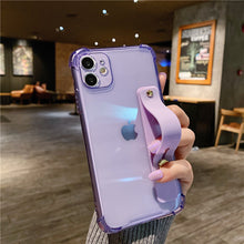Load image into Gallery viewer, 2022 Wrist Strap Clear Phone Case For iPhone 14 13 12 11 Pro Max pphonecover
