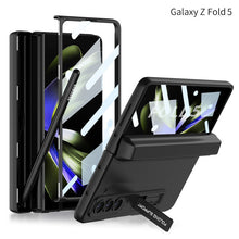 Load image into Gallery viewer, Magnetic Full Coverage Samsung Galaxy Z Fold 5 Case with Front Tempered Glass Protector and Hidden Pen Holder - mycasety2023 Mycasety
