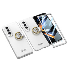 Load image into Gallery viewer, Samsung Galaxy Z Fold 4 5G Ultra-thin All-inclusive Ring Holder Protective Cover With Tempered Glass Screen
