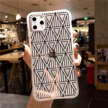 Load image into Gallery viewer, 2020 Plating Triangle Full Mirror Glitter Case For iPhone
