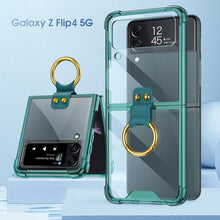 Load image into Gallery viewer, NEWEST Transparents Airbag Ring Holder Anti-knock Protection Cover For Samsung Galaxy Z Flip4 Flip3 5G
