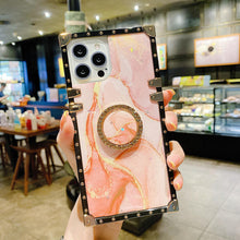 Load image into Gallery viewer, 2021 Luxury Brand Marble Glitter Square Case For Samsung
