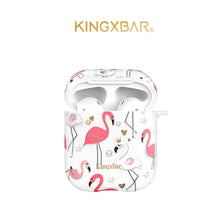 Load image into Gallery viewer, 2021 Fashion Flamingo Rhinestones Bronzing Protective AirPods Case
