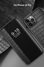 Load image into Gallery viewer, Luxury Crocodile Pattern Leather Smart View Flip Magnetic Kickstand Shockproof Cover For iPhone
