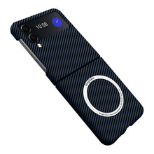 Load image into Gallery viewer, Samsung Galaxy Z Flip3 | Magnetic Carbon Fiber Phone Case - mycasety2023 Mycasety
