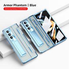 Load image into Gallery viewer, Armor Hinge Folding Magnetic Bracket Shell Case For Samsung Galaxy Z Fold3 Fold4 Fold5 5G With S-Pen Slot &amp; Stylus
