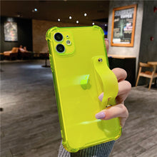 Load image into Gallery viewer, 2022 Wrist Strap Clear Phone Case For iPhone 14 13 12 11 Pro Max pphonecover
