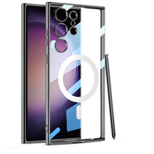 Load image into Gallery viewer, Magnetic Magsafe Clear Soft Case for Samsung Galaxy S23 Ultra Plus
