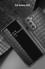 Load image into Gallery viewer, Luxury Crocodile Pattern Leather Smart View Flip Magnetic Kickstand Shockproof Cover For Samsung
