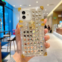 Load image into Gallery viewer, 2021 Luxury Diamond Crystal Square Case For iPhone
