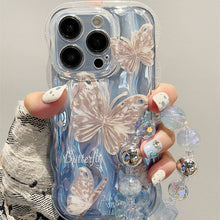 Load image into Gallery viewer, Wavy Fairy Butterfly Chain iPhone Case - mycasety2023 Mycasety
