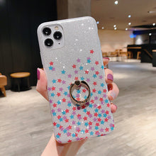 Load image into Gallery viewer, 2021 Creative Glitter Stars Flowers Case For iPhone
