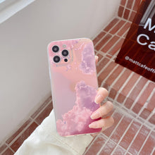 Load image into Gallery viewer, 2021 Light Luxury Laser Gradient Cloud Protective Case For iPhone
