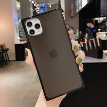 Load image into Gallery viewer, 2021 Square Fluorescent Color Transparent Phone Case For iphone 11 Pro Max X XR XS Max 6S 7 8 Plus SE 2020 Clear Soft Silicone Cover

