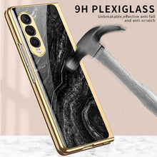 Load image into Gallery viewer, Luxury Marble Glass Case For Samsung Galaxy Z Fold 3 5G
