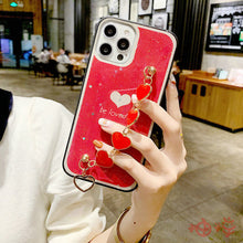 Load image into Gallery viewer, 2021 Lovely Plating Heart Bracelet Case For iPhone 12 Pro Max 11 XS Max XR 7 8 Plus
