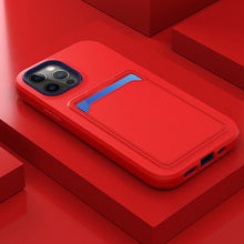 Load image into Gallery viewer, 2021 Fashion Silicone Protective Cover With Card Slot For iPhone
