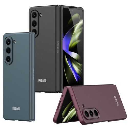Electroplated Slim Samsung Galaxy Z Fold 5 Case with Front Screen Tempered Glass Protector - mycasety2023 Mycasety