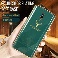 Load image into Gallery viewer, 2021 Luxury Deer Pattern Camera All-inclusive Electroplating Process Case For OPPO Reno 4 3 Pro R17 Pro Find X
