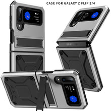 Load image into Gallery viewer, Aluminum Alloy Heavy Duty Military Protection Case For Samsung Galaxy Z Flip4 5G
